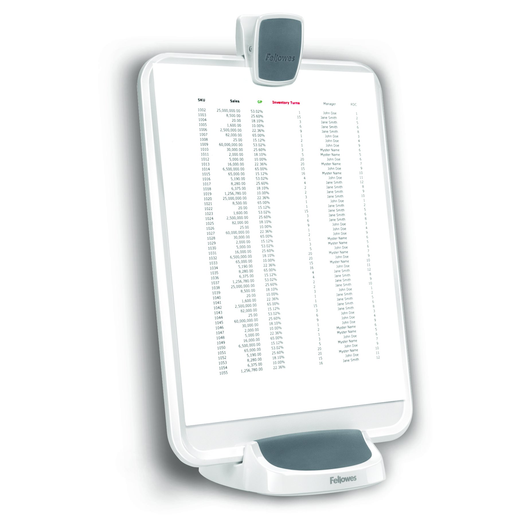 fellowes-i-spire-porte-copie-ergonomique-3-en-1-blanc-gris image 3