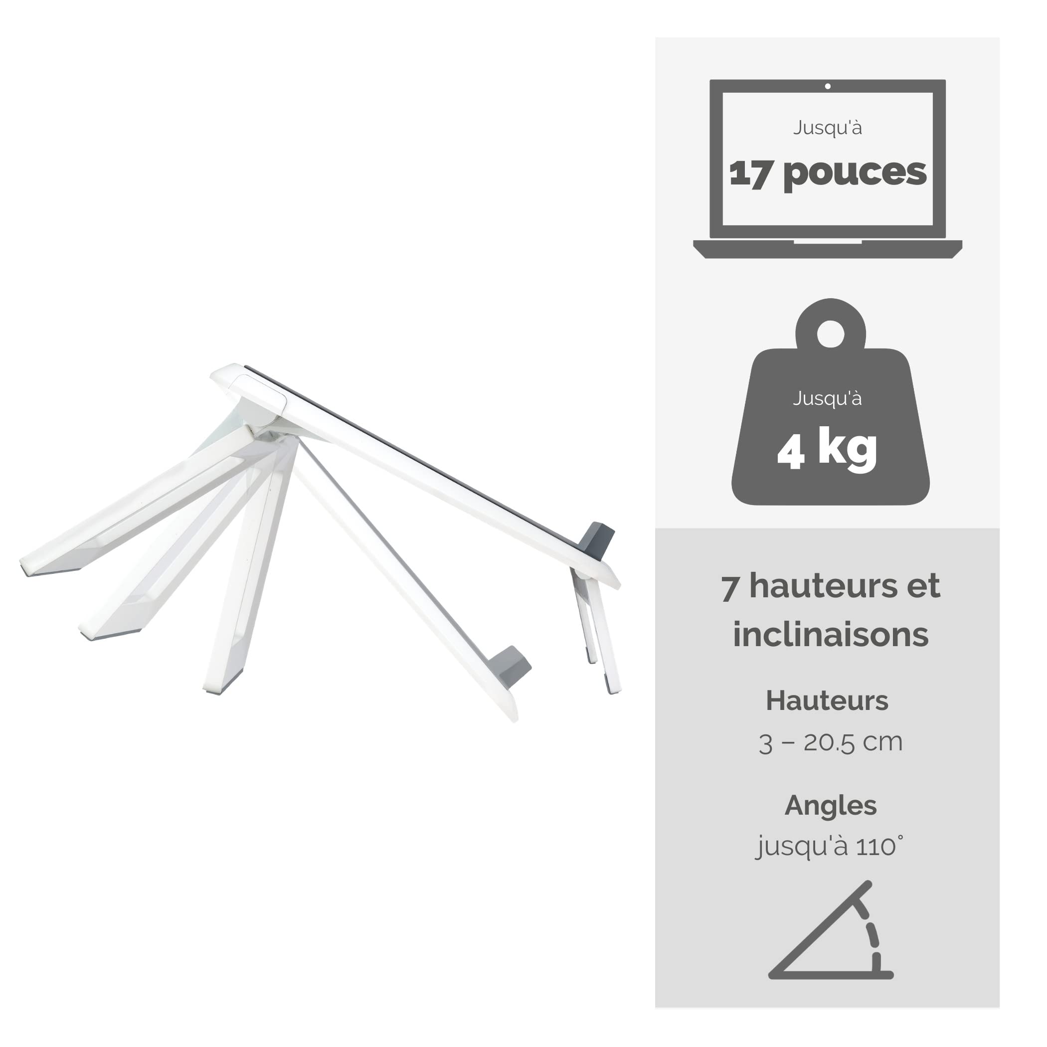 fellowes-quicklift-i-spire-support-ordinateur-portable-pliable-17-blanc image 5