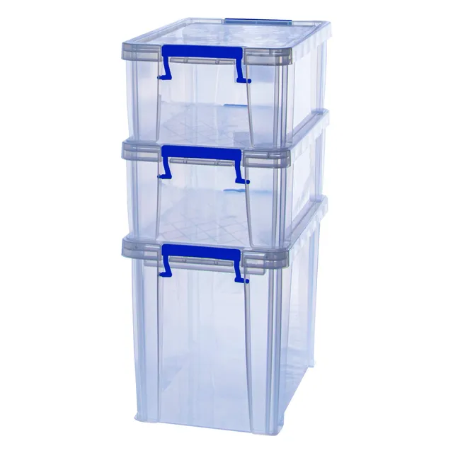 bankers-box-prostore-bonus-pack-bo-tes-de-rangement-2x10-l-1x18-5-l-transparent- image 1